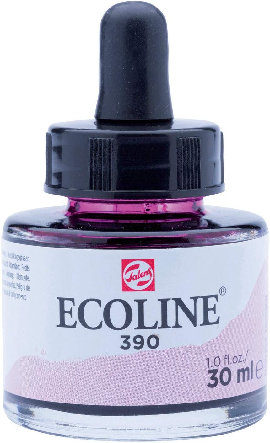 Talens Ecoline Colour Pastel Pink 390 - 30 ml, Pastel Rose, 30 ml (Pack of 1)