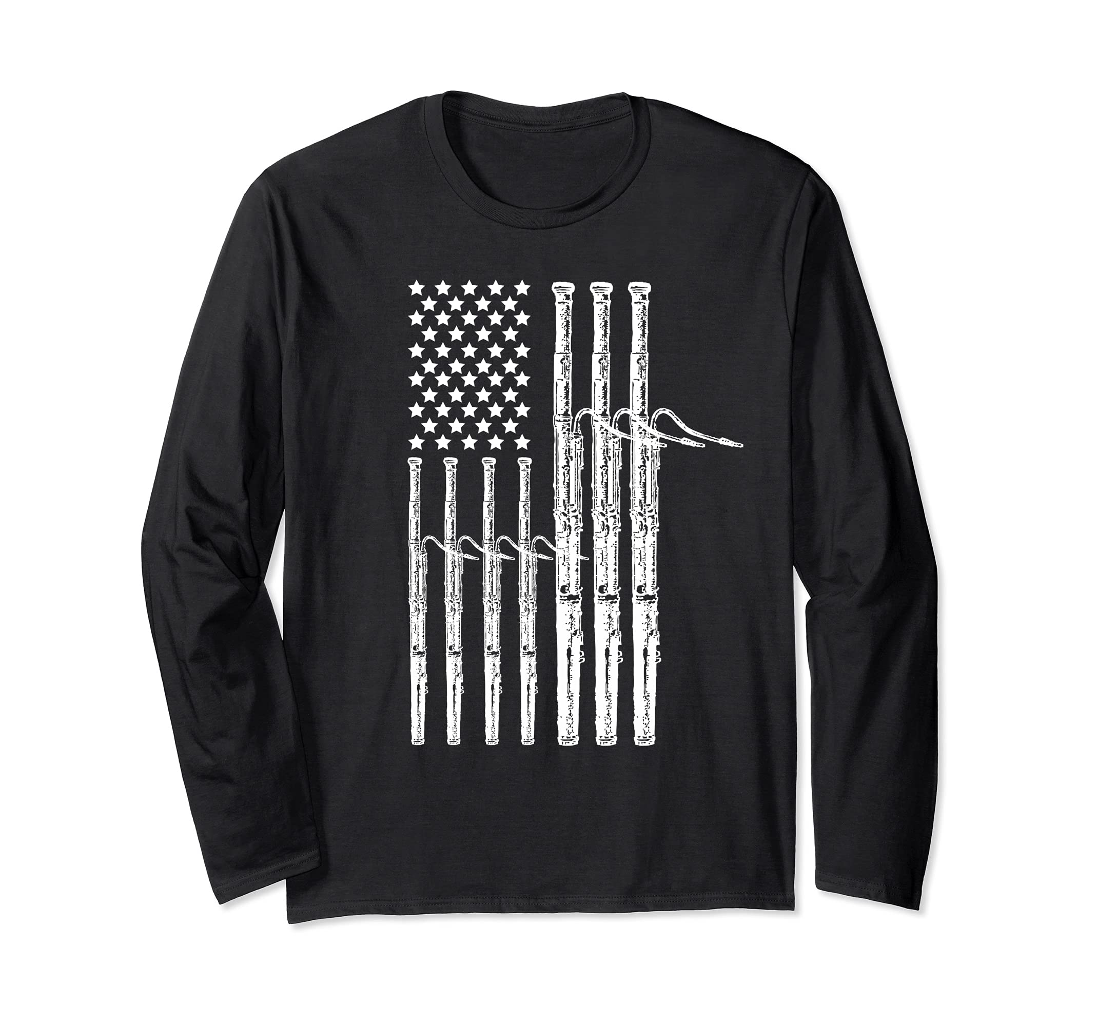 Bassoon Music 4th Of July Big Band Jazz Music USA Bassoon Long Sleeve T-Shirt