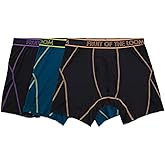 Fruit of the Loom mens 4-way Stretch Boxer Briefs | Lightweight & Moisture Wicking Underwear | Long Leg, Regular Leg & Trunk