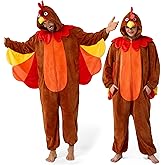 Spooktacular Creations Halloween Turkey Unisex Costume, Adult Animal Costume Halloween Party