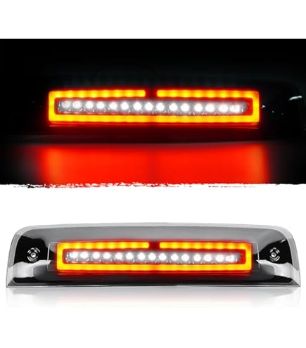 Gorromp Troisième Ampoule De Feu De Frein LED Pour Dodge RAM 1500 2500 3500 4500 5500 2000-2025 Feu De Chargement Central Arrière Blanc Xénon Ampoules LED De Recul Pour Compartiment à Bagages 6000 K