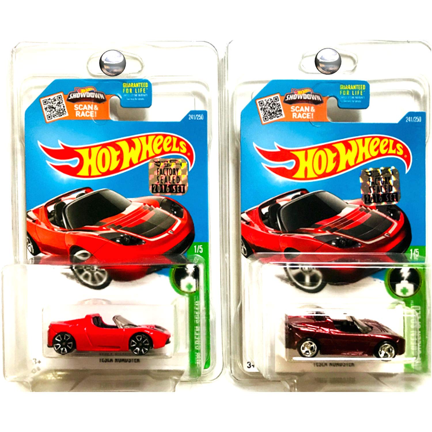 Amazoncom Hot Wheels Tesla Roadster Regular And Super