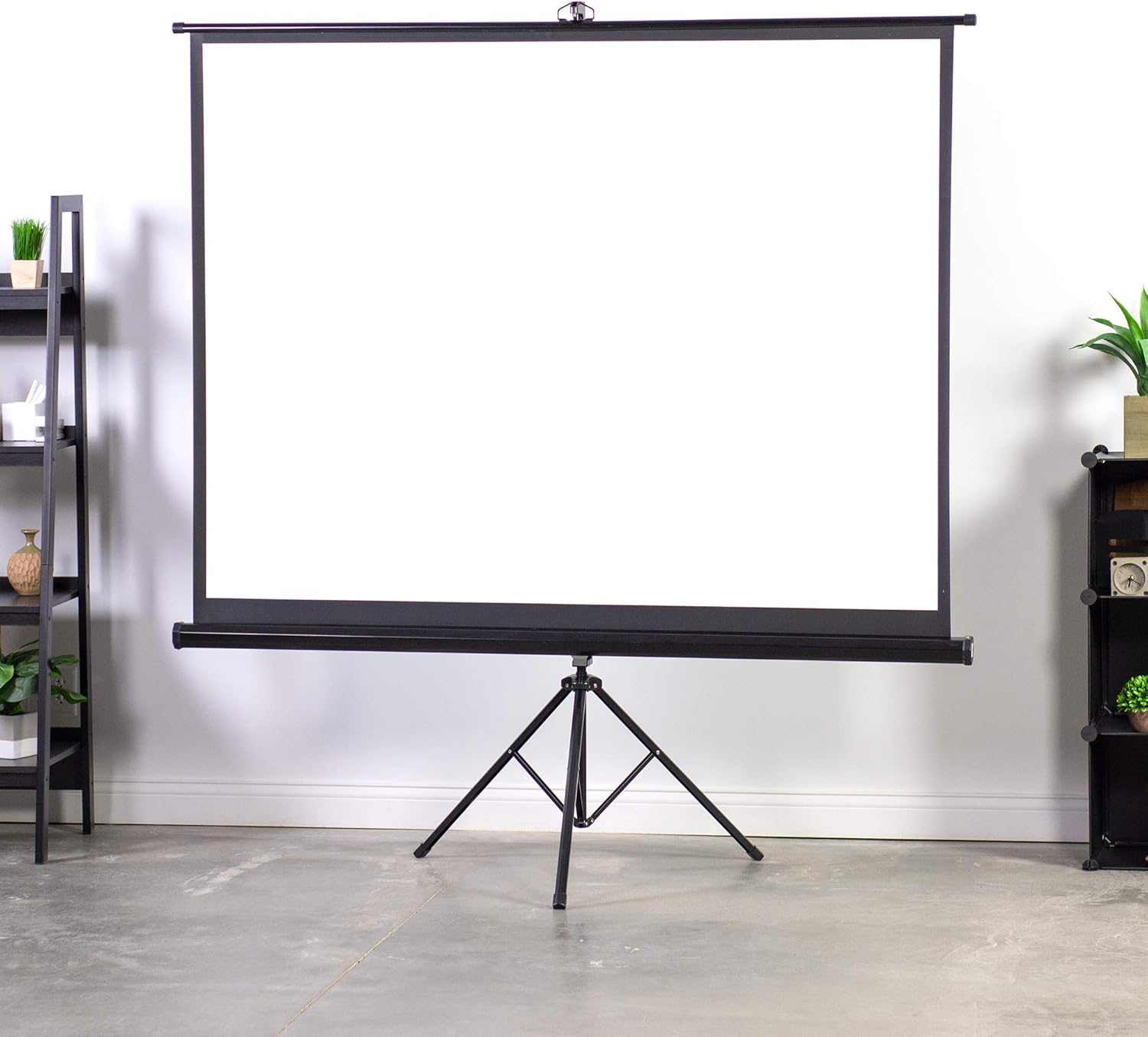 VIVO 100" Portable Indoor Outdoor Projector Screen, 100 Inch Diagonal Projection HD 4:3 Projection Pull Up Foldable Stand Tripod (PS-T-100): Electronics