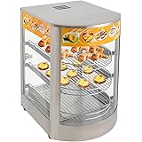 BBISYS 110V 800W Food Display Warmer, Commercial Countertop Food Warmer with LED Lighting,Pastry Display Case Food Warmer Dis