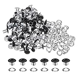 HARFINGTON 100PCS Grommets Eyelets 1/6 Inch