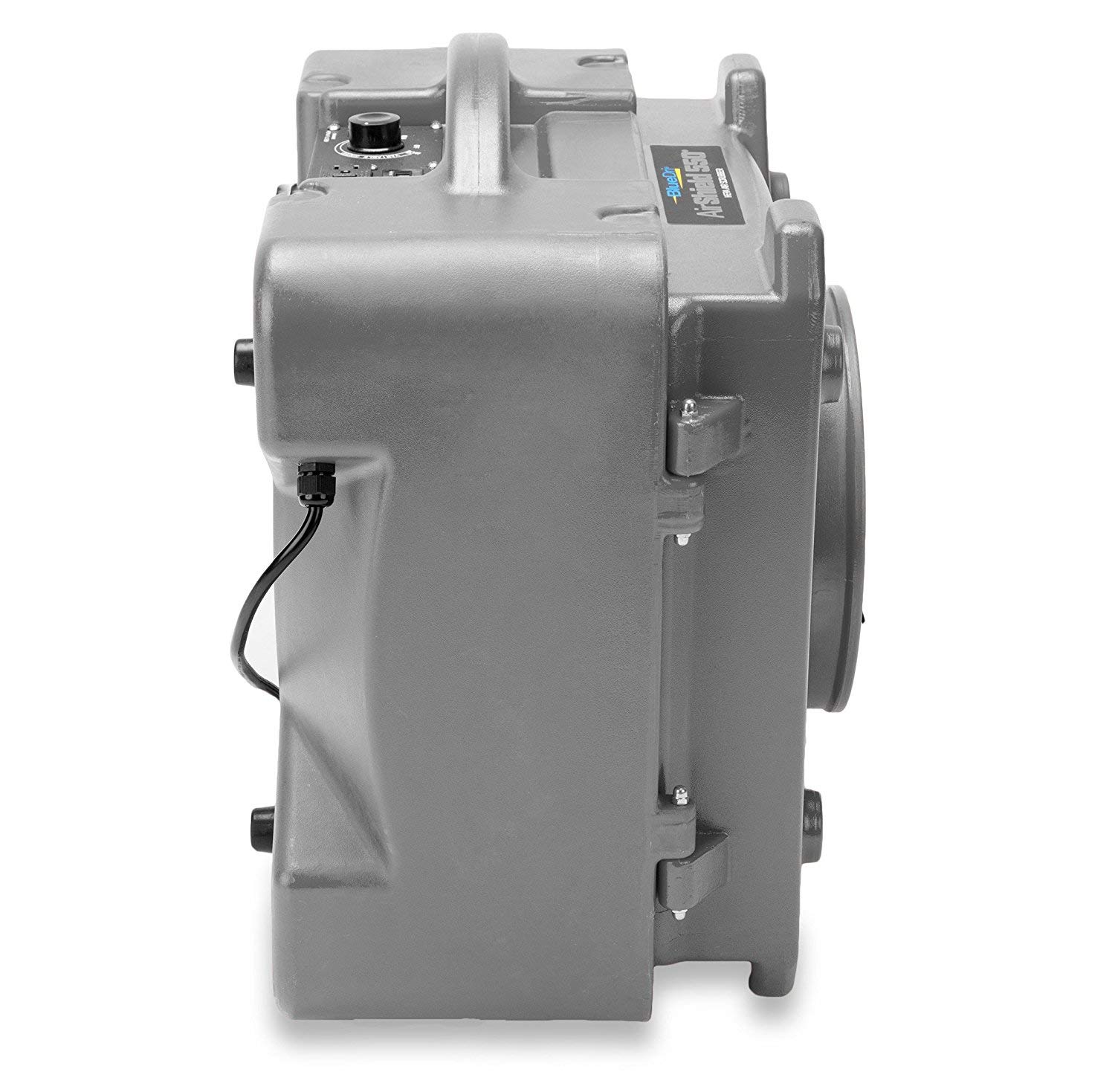 BlueDri Air Shield 550 HEPA Air Scrubber, Water Damage Restoration Equipment Air Purifier, Covers 1400 Sq. Ft, Daisy Chain Capable, For Commercial Use, Gray, BD-AS-550