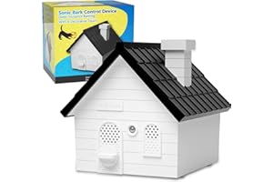 RAVIAD Anti Bark Device for Dogs Indoor,Dog Bark Deterrent Devices,Bark Box for Barking Dogs,Barking Dog Silencer,50 Ft Barking Dog Silencer,Safe for Dogs and Humans,Indoor and Outdoor Use (White)