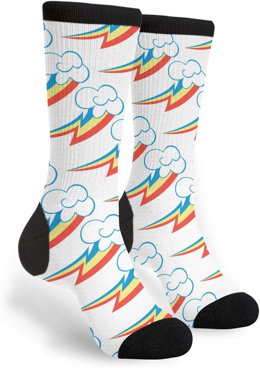 Rainbow Dash Unisex Casual Sports Socks Knee High Athletic Long Tube Stockings