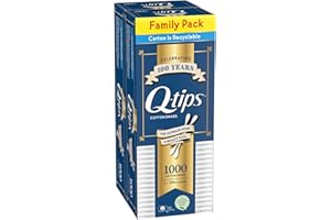 Q-tips Cotton Swabs, Original, For Home, First Aid and Beauty, 100% Cotton, 500 Count (2 Pack)