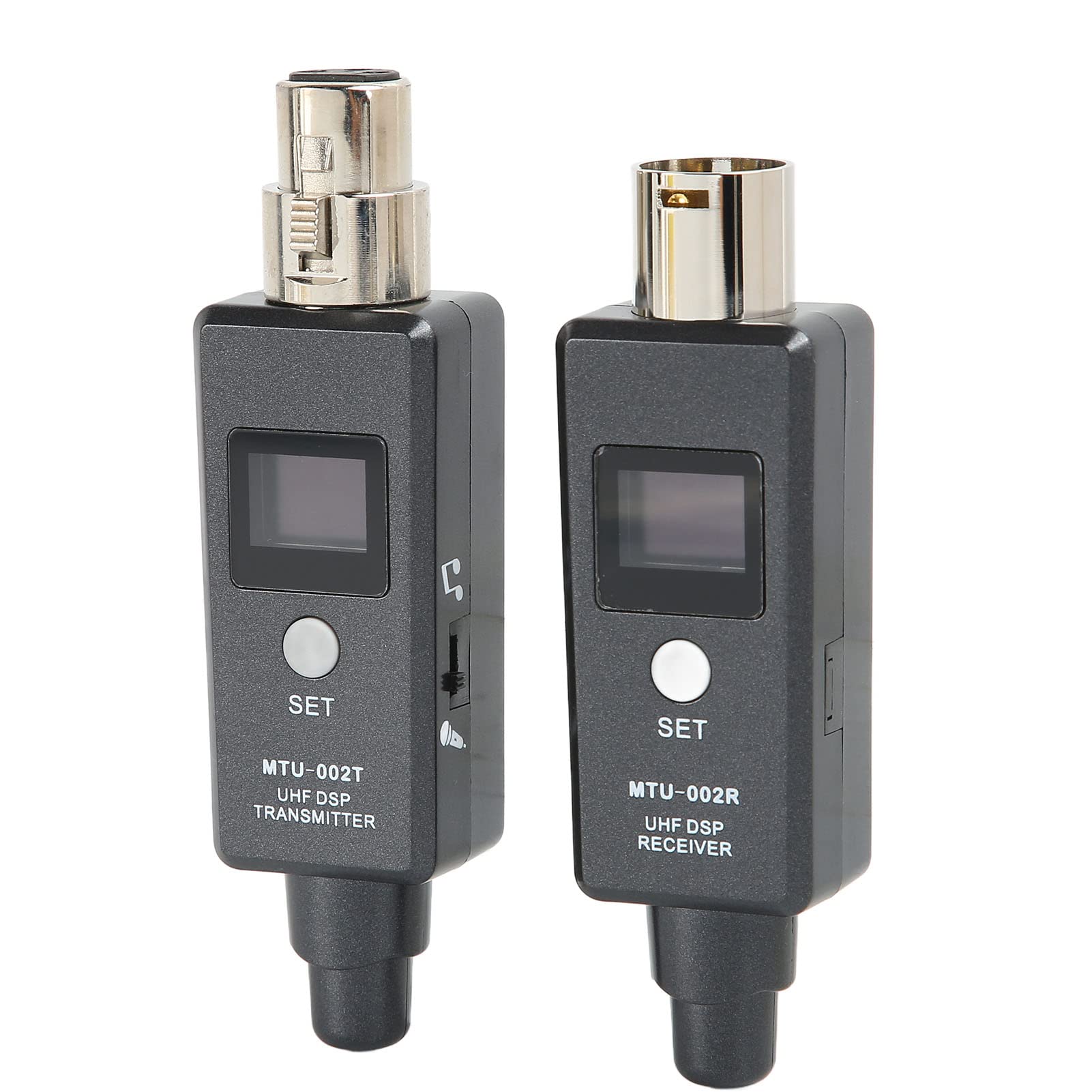 Wireless Microphone System, XLR Wireless Transmitter and Receiver, 2.4GHz Microphone Wireless System for Dynamic Microphone, Connect Mixer and Amplifier Speaker