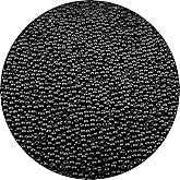 YUEXIGO 4000pcs Pearl Beads for Crafts 3mm Resin Pearl for Jewelry Making Round Bulk Pearls Beads with Hole for Sewing Crafts Decoration Necklaces Bracelets Earrings Making(Black)