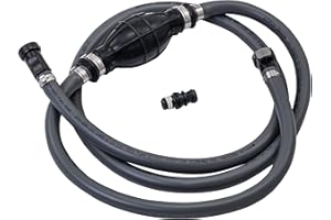Attwood 93806EUS7 Marine Boat Fuel Line Kit with Universal Sprayless Fuel Connector, 6-Foot x 3/8-Inch - Johnson/Evinrude