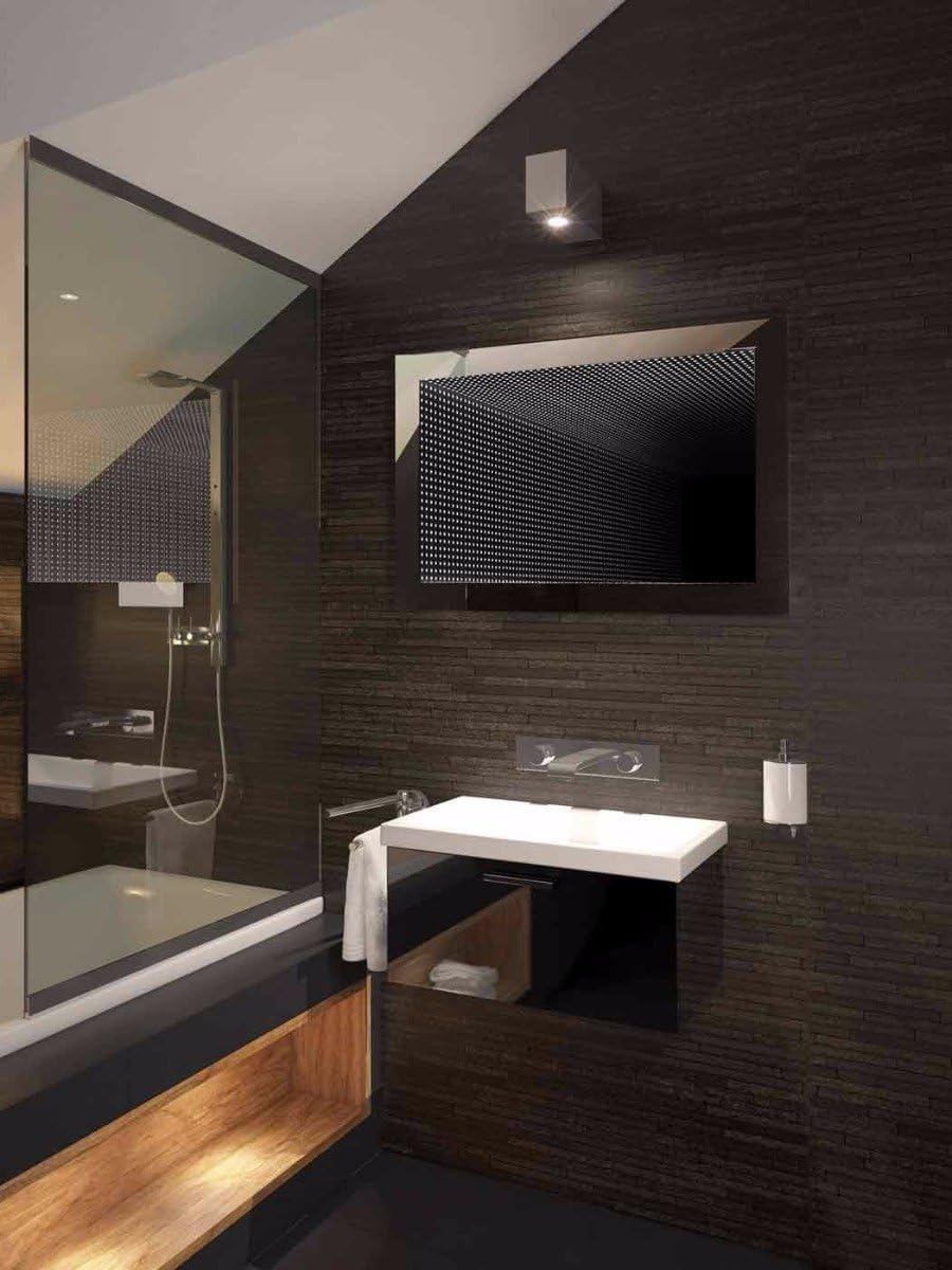 Dimaond x Infinity Wide RGB LED Light Bathroom Mirror with sensor 216H