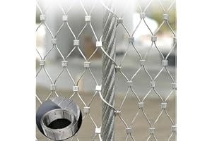 Flexible Stainless Steel Rope Mesh,304 Stainless Steel Wire Mesh,Zoo Cage Fence,Balcony Stair Wire Rope Protection Net,Safety