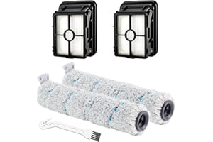 Replacement Parts for Bissell CrossWave Cordless Max 2554 2554A 2590 2593 2596 2597 HydroSteam Plus Series 3515 35151 3513 3518, Multi-Surface Brush Rolls 2787 and Replacement Filters 1866 LUXRILIX