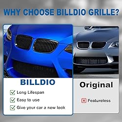 BILLDIO E92 Grille - Black Kidney Single slats