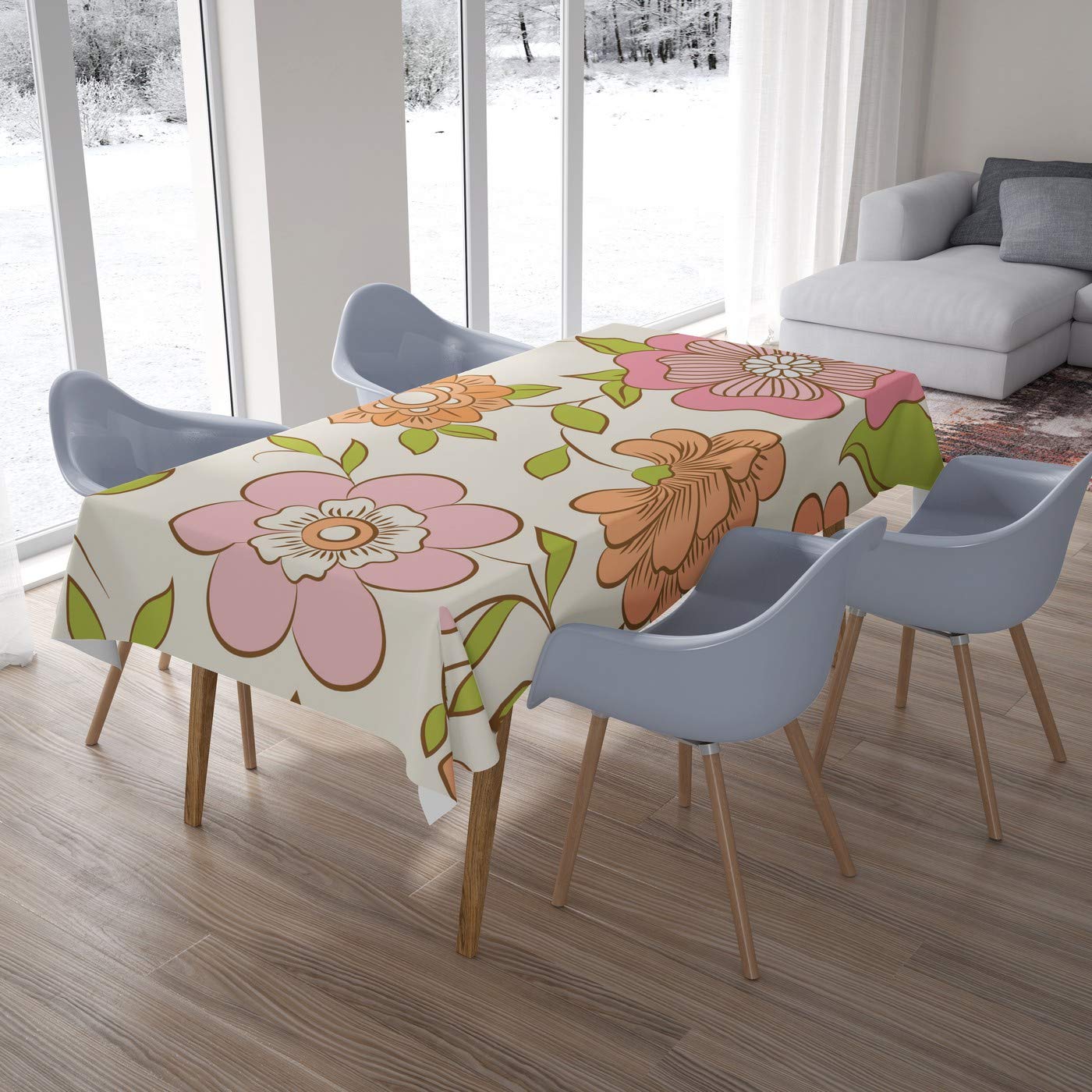Bonamaison Kitchen Decoration, Tablecloth, 140cm x 200cm - Designed and Manufactured in Turkey