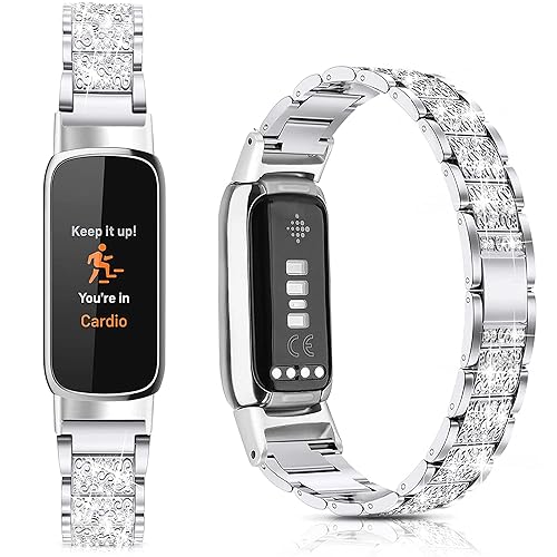 Stainless Steel Bands Compatible with Fitbit Luxe Band Adjustable