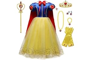 Chektin Yellow Princess Dresses for Girls Costumes Cape for Toddlers Accessories Party Birthday
