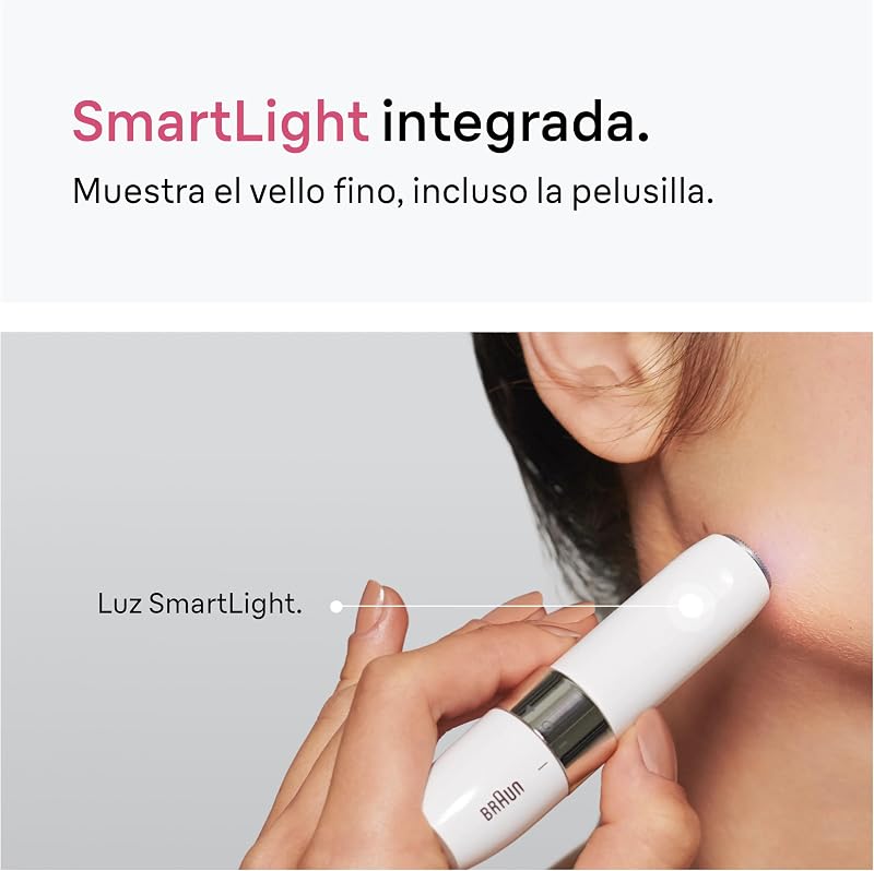 Mini Depiladora Facial para Mujer, FS1005, Blanco