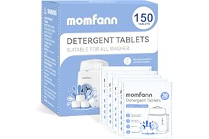 MOMFANN Professional Deep Cleaning Detergent Tablets for All Baby Bottle Washers, Washer Tablets for Bottle Washer and Sterilizer and Dryer, Easy to Use (150Pcs)