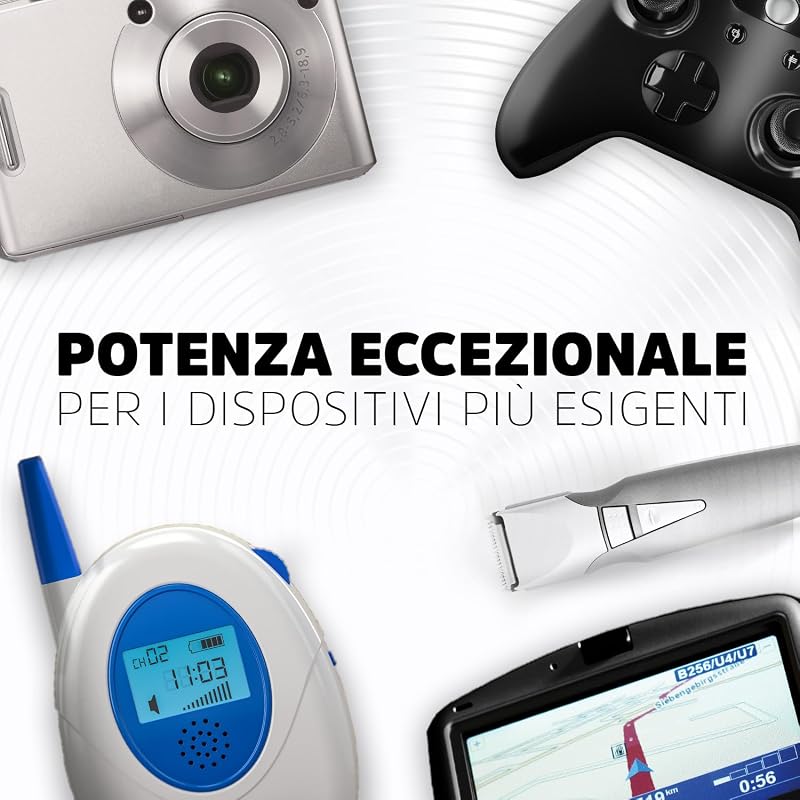 Max Plus - Pile AA (Confezione da 10) Batterie Alcaline 1,5V