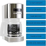 Kenmore Koolatron 12-Cup Drip Coffee Maker 1.8L Glass Pot Digital Display view 3