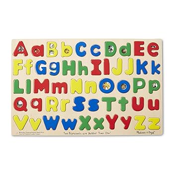 Melissa & Doug Upper and Lower Case Alphabet,Multi Color