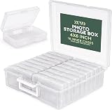 Zuvo Photo Storage Box 16 Cases Removable Dividers for 6x4 Photos view 1