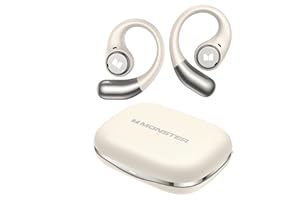 Monster Open Ear AC336 Headphones, Bluetooth 6.0 Wireless Earbuds with Stereo Sound, ENC Clear Call, 21H Playtime, Type-C Cha