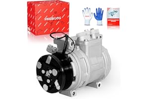 PHOBOOS A/C Compressor with Clutch Compatible with Honda CR-V 2002 2003 2004 2005 2006, L4 2.4L. Fast Cooling, Low Noise, Easy Installation, Ref. CO-10663AC, 58881