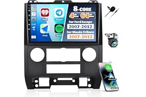 [4+64G]8 Core Android 13 Car Radio for Ford Escape 2007-2012/Mazda Tribute 2007-2012 with Wireless/Wired CarPlay&Andriod Auto