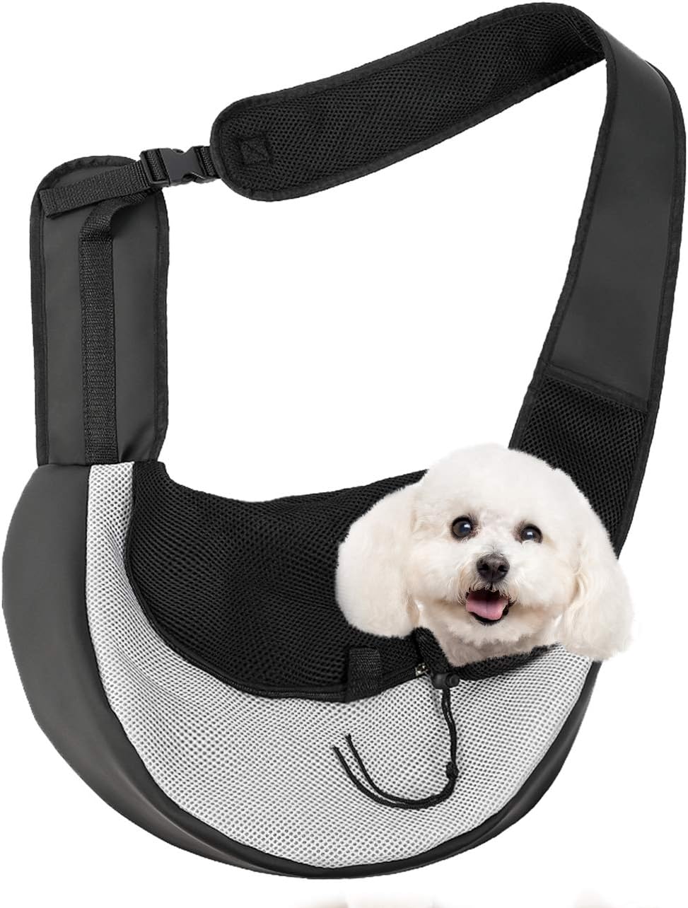 Zero Zoo Pet Dog Carrier Slings Breathable Mesh Travelling Pet Hands, Zipper Anti-Pinch Hair Design, Adjustable Padded Strap Tote Dog and Cat Carrier Bag : Pet Supplies