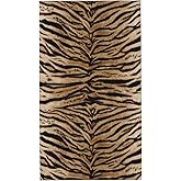 Perinsto Tiger Texture Print Hand Towel Animal Skin Pattern Decorative Fingertip Towels Multipurpose for Bathroom Kitchen Gym and Spa, 27.5" X 15.7"