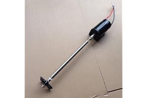 WAYRICH Boat Model Motor Kit, RC Boat 550 Strong Magnet Motor + 4mm Stainless Steel Shaft + 4 Blade Propeller + Universal Joint Spare Part for RC Boat Ship Model Accessories (Color : Shaft Length 30c