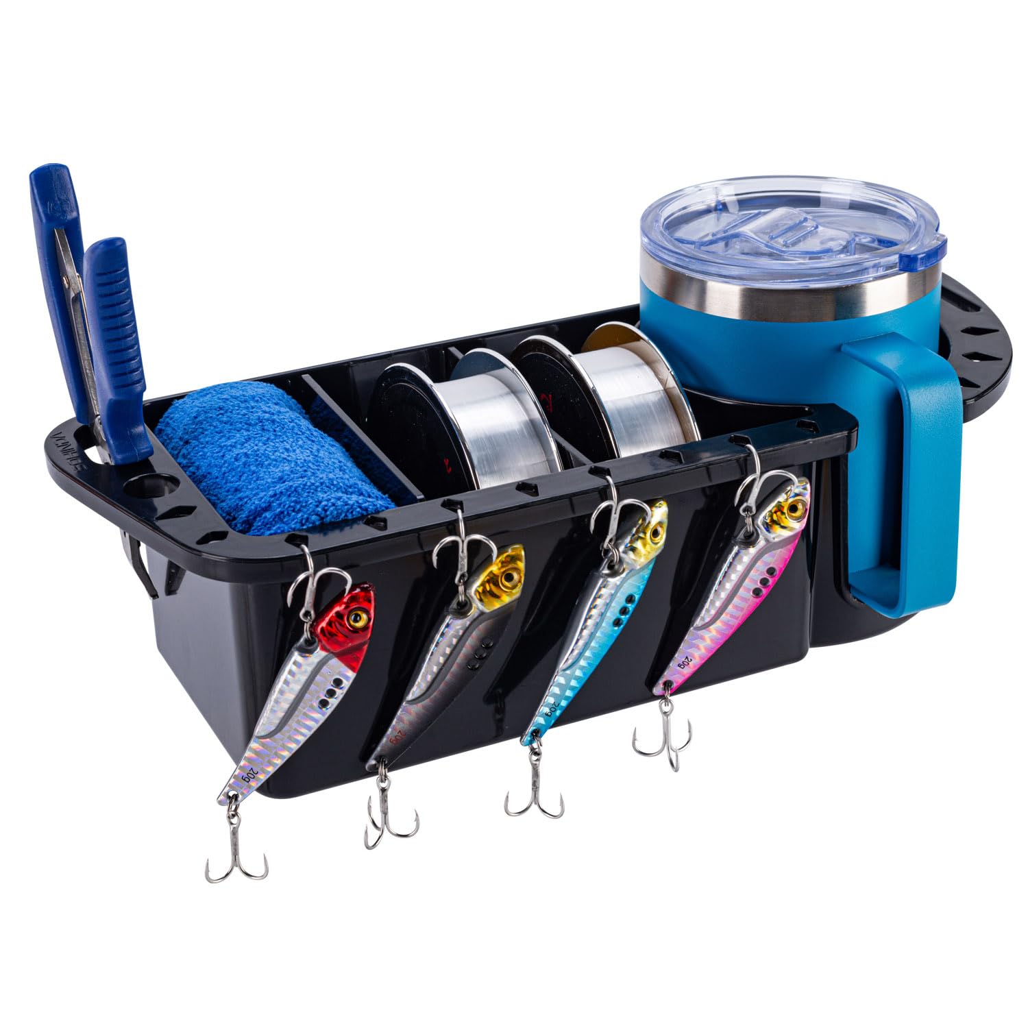 amazon fishing boat accessories Boat Cup Holder, Boat Caddy Organizer, Multifunctional Boat Storage  Organizer
