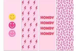 Ireer 4 Pcs School Locker Magnetic Wallpaper 12 x 36 Inch Magnetic Locker Wallpaper Locker Decorations Removable School Locker Sticker Accessory Decorative School Locker Covering (Preppy Style)