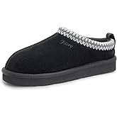 FITORY Women's Suede Slipper | Flat Short Mini Boots with Fur Fleece | Winter Casual Comfort Shoes