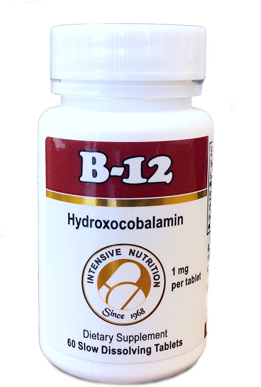 Vitamin B12 as Hydroxocobalamin 1mg Slow Dissolving Tablets DailyNutriPlus LLC