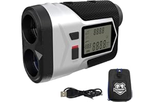 SG SURGOAL Golf Rangefinder with Slope 800/1200yd,±1Yard/M Accuracy,6X Magnification Laser Range Finder with Flag Pole Lock Vibration,Rechargeable rangefinder for Golfing/Hunting