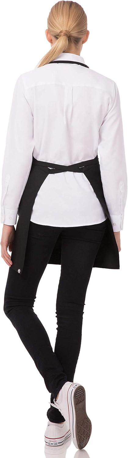 Chef Works Unisex V-Neck Tuxedo Apron: Clothing