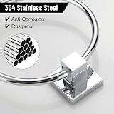 BGL Towel Ring Minimalist Wall Mounted Chrome Plated Bathroom view 4