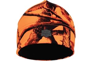 Klarny Outdoors Camo Orange Hunting Hat Premium High Performance Blaze Deer Thermolite Fleece Beanie Youth & Adult Sizing