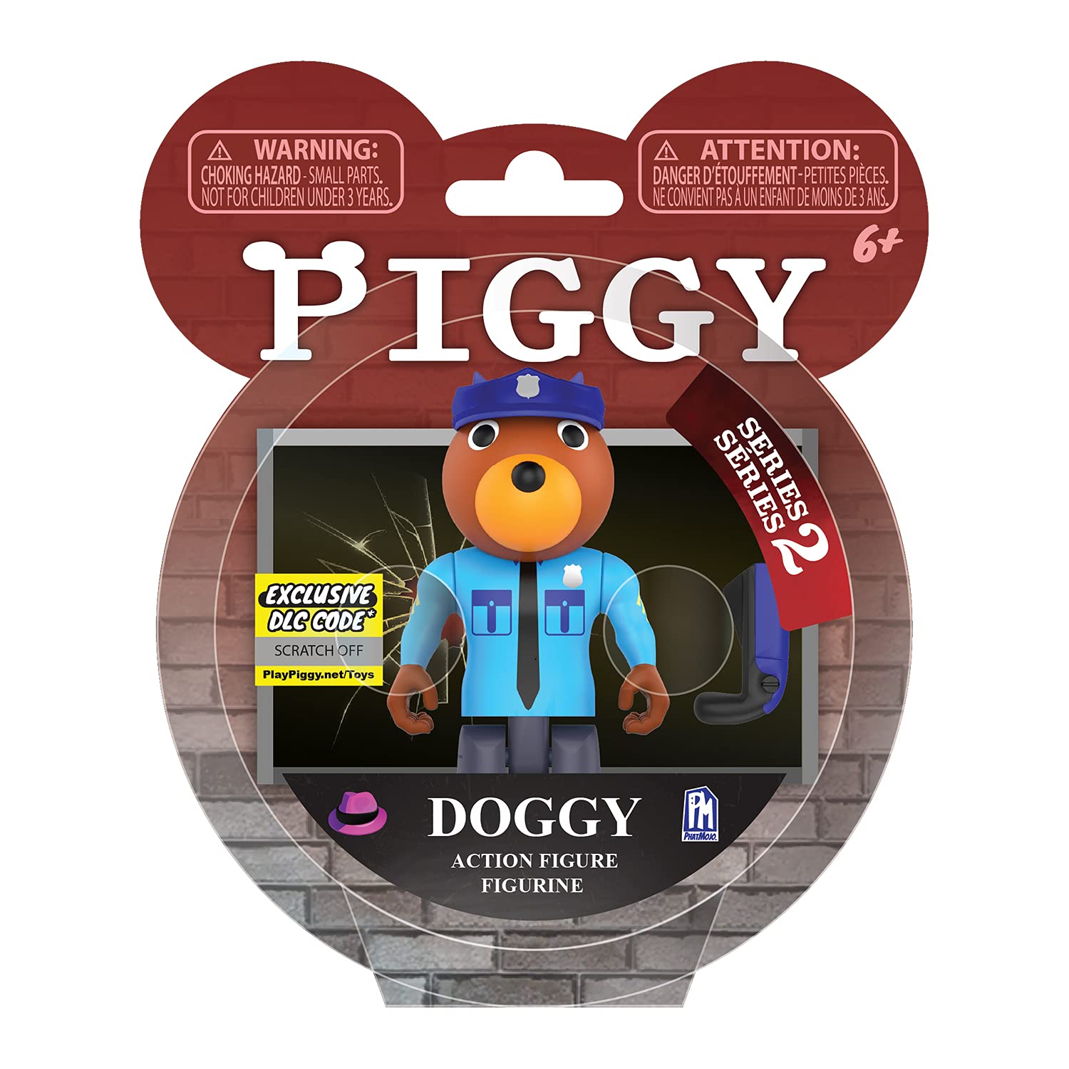 Piggy - Officer Doggy Series 2 3.5" Action Figure (Includes DLC Items),PIG7320