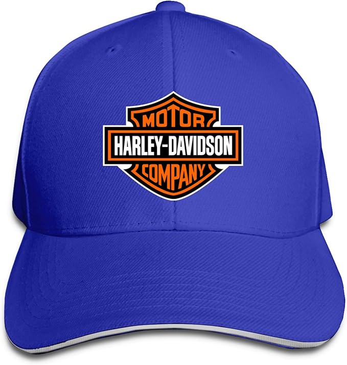 Harley Davidson Logo Baseball Caps Men's and Women's Hat Blue Amazon.co.uk Clothing