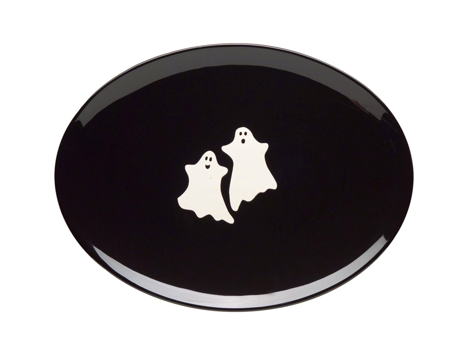 Waechtersbach Halloween Ghosts Oval Plate, Black Dinner