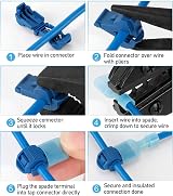 Aiqeer 100Pcs T-Tap Wire Connectors Quick Splice Fully Insulated Spade Set Red view 4