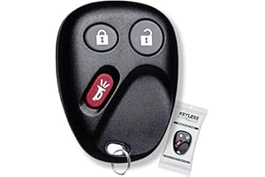 KeylessPros 3-Button Keyless Entry Remote Key Fob Replacement, fits Chevy Suburban Tahoe Avalanche Silverado, GMC Sierra Yukon, Equinox SSR, Cadillac Escalade, 21997127, LHJ011