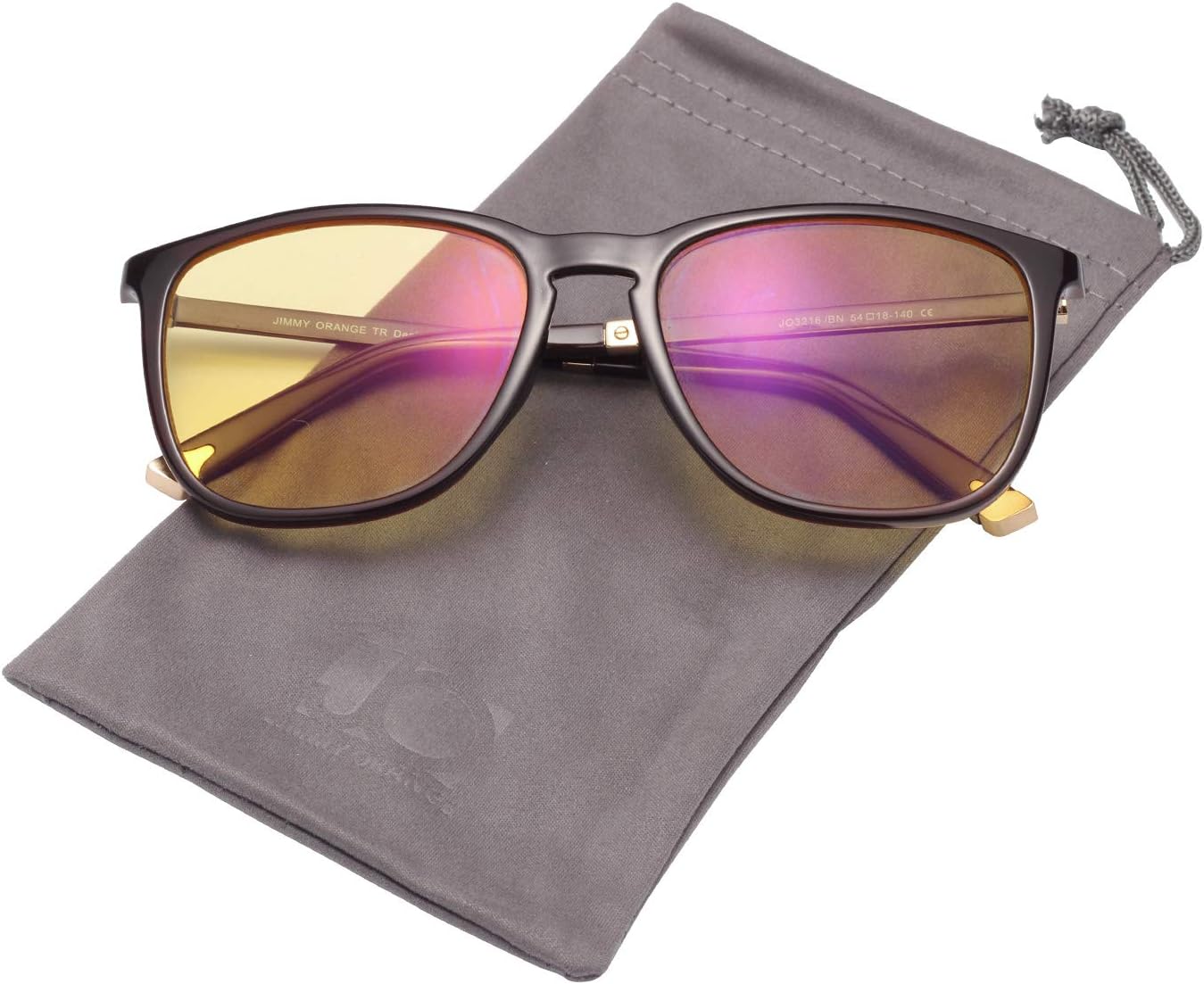 JO Light Weight Frame Zeiss Lens Blue Light Blocking Glasses Computer Game Glasses for Men and Women
