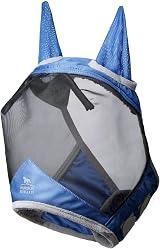Harrison Howard CareMaster Pro Luminous Fleece Fly Mask Aquamarine L view 2